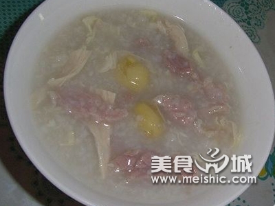 腐皮白果粥的做法