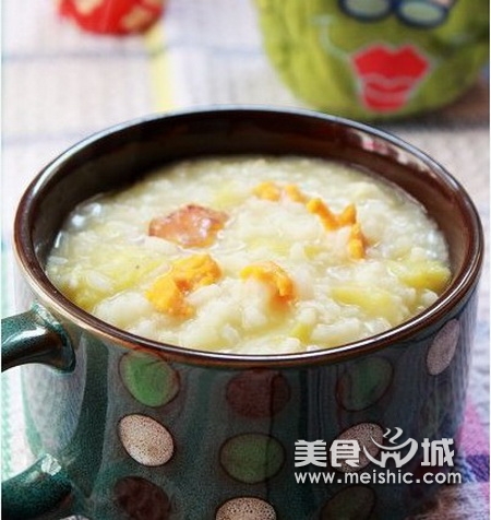 白菜咸蟹粥