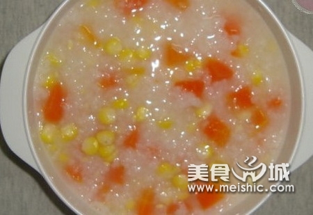 玉米胡萝卜粥的做法步骤