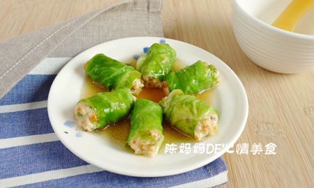 包心菜肉卷的做法