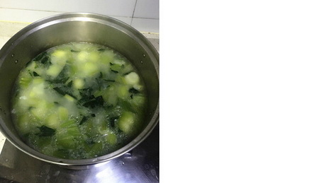 红薯菜粥做法步骤7