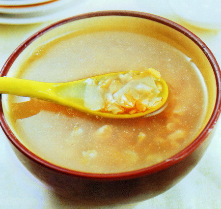 麦片百合粥