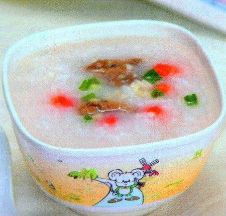 鸡肝萝卜粥
