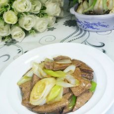 大葱炒猪肝的做法 大葱炒猪肝的做法