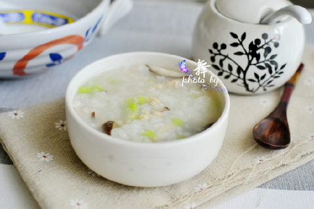 鸡丝香菇粥的做法