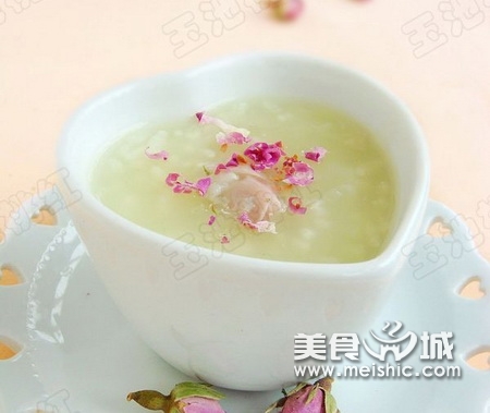 玫瑰粥的做法