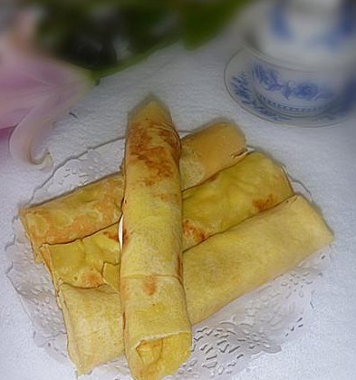 奶油鸡蛋卷饼的做法