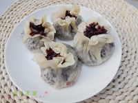如何制作杂蔬黑米烧麦