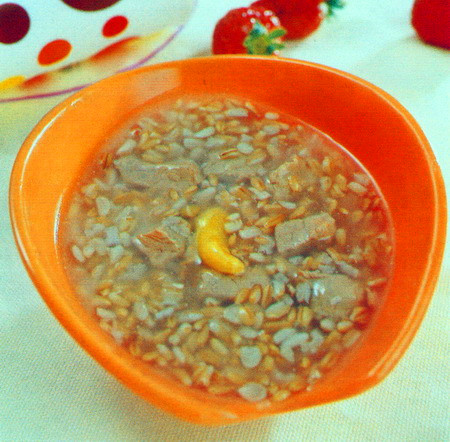 羊肉小麦粥