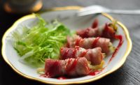培根梅菜笋丝卷的7步制作方法
