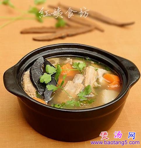 紫灵芝炖排骨