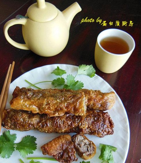 闽南小吃五香卷的做法
