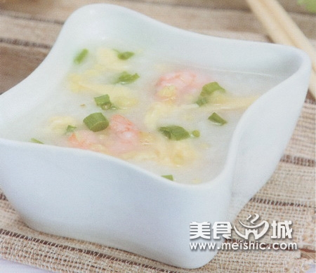 鸡蛋虾仁粥
