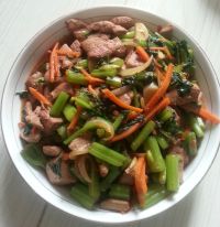 芹菜炒猪肝的做法