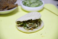 如何制作饼夹豆腐串？饼夹豆腐串的15步做法