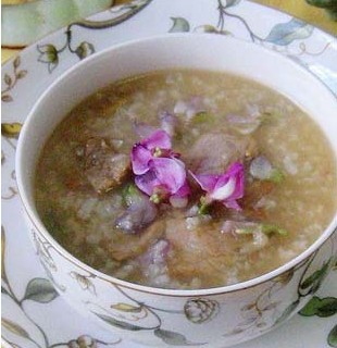 扁豆花山药粥