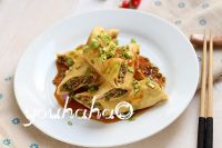 韭菜肉馅腐皮卷怎么做好吃
