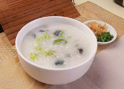瓜仁槐花粥