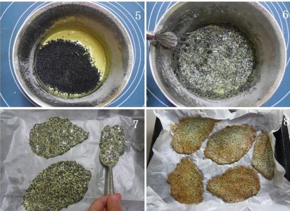 黑芝麻薄脆片怎么做