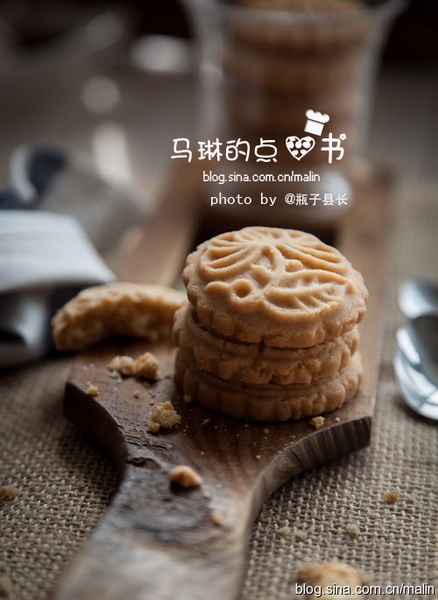 杏仁印花桃酥做法带图片