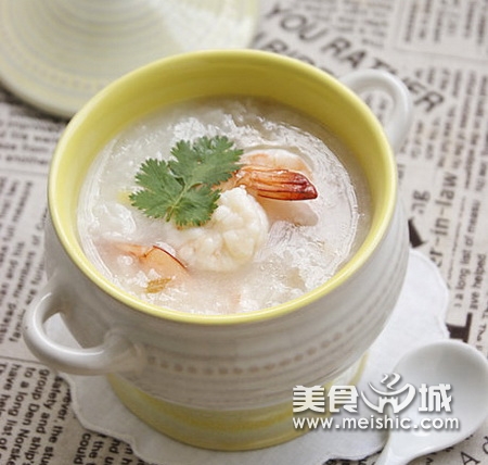 砂锅鲜虾粥