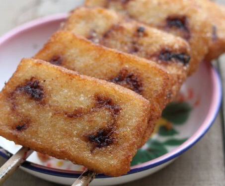 豆沙油糍粑的做法
