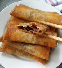 如何制作豆沙春卷