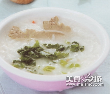 猪肝菠菜粥