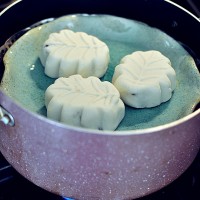 豆沙山药糕的5步做法