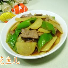 青椒土豆炒猪肝的做法 青椒土豆炒猪肝的做法