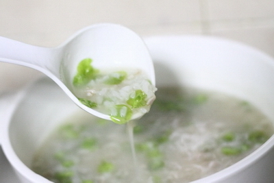 榆钱瘦肉粥的做法步骤7
