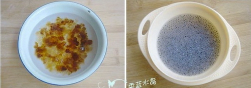 桃胶圆子羹步骤1-2