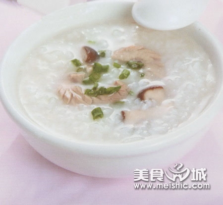 猪腰香菇粥