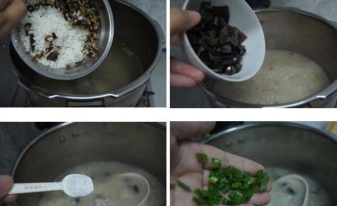 排骨皮蛋粥