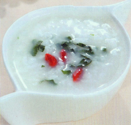 油菜枸杞粥