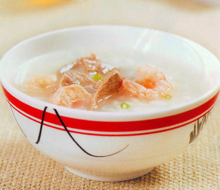 牛肉虾球粥