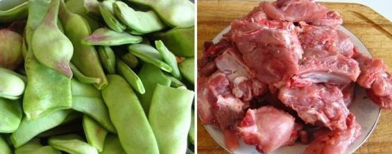 油豆角炖排骨
