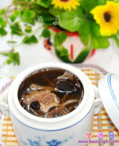 茶树菇排骨汤-的做法(滋润汤水菜谱)