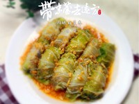 肉酿白菜卷做法带图---最平凡的大白菜也变的高大上起来