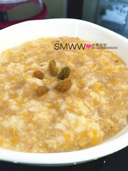 葡萄干杂粮粥