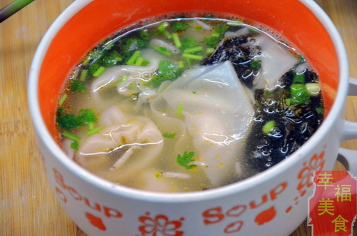 鸡汤鲜虾馄饨怎么做