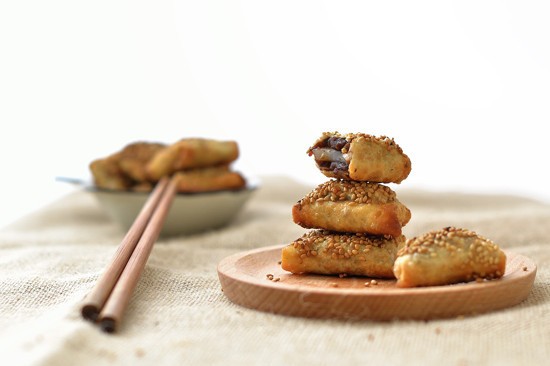 馄饨皮脆皮年糕的制作方法