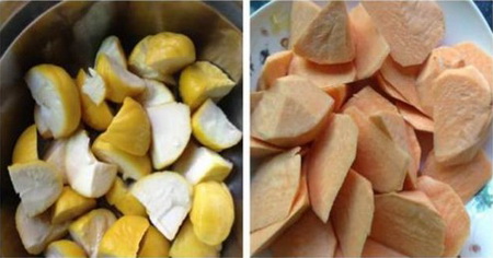 红薯栗子粥步骤2
