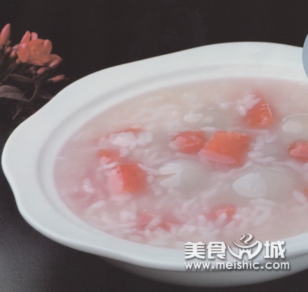 西瓜龙眼糯米粥的做法