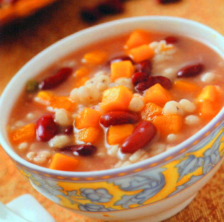 薏米红小豆南瓜粥