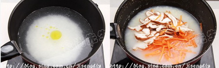 香菇鸭肉粥的家常做法
