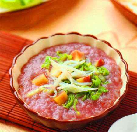 紫米蔬菜粥