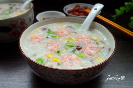 蔬菜虾仁粥