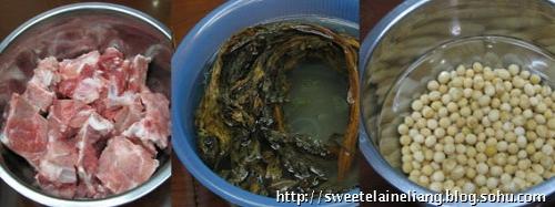 菜干猪骨粥做法