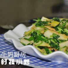 马兰嫩笋炒豆干的做法 马兰嫩笋炒豆干的做法